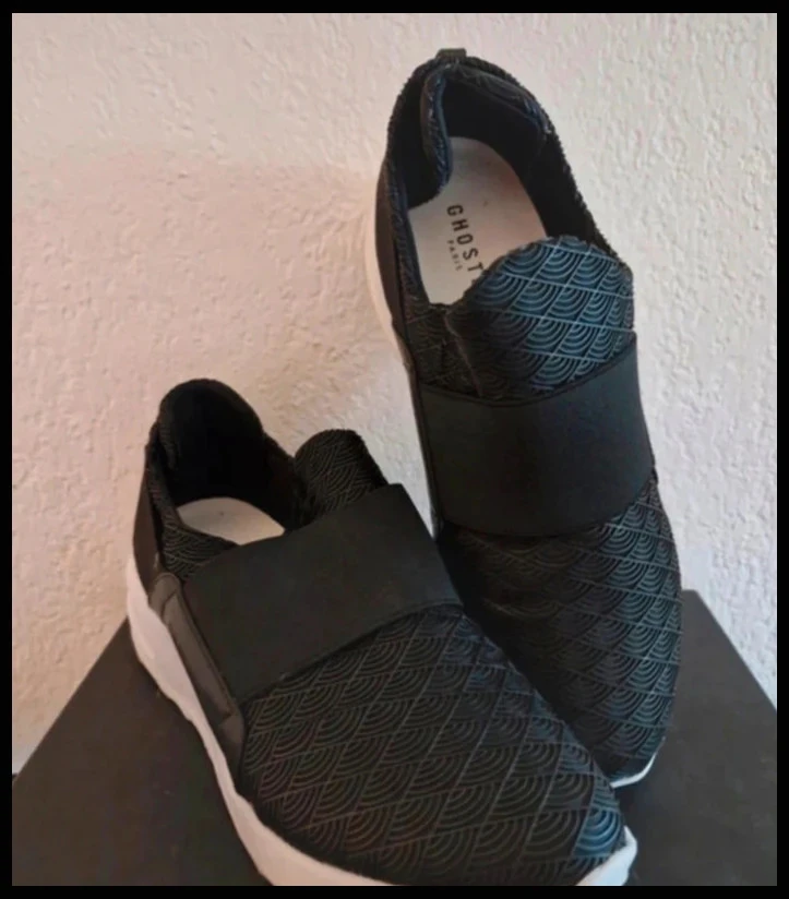 Ghostin Paris Zelyana Black Sneakers - Size 39 slip-on – photo 2
